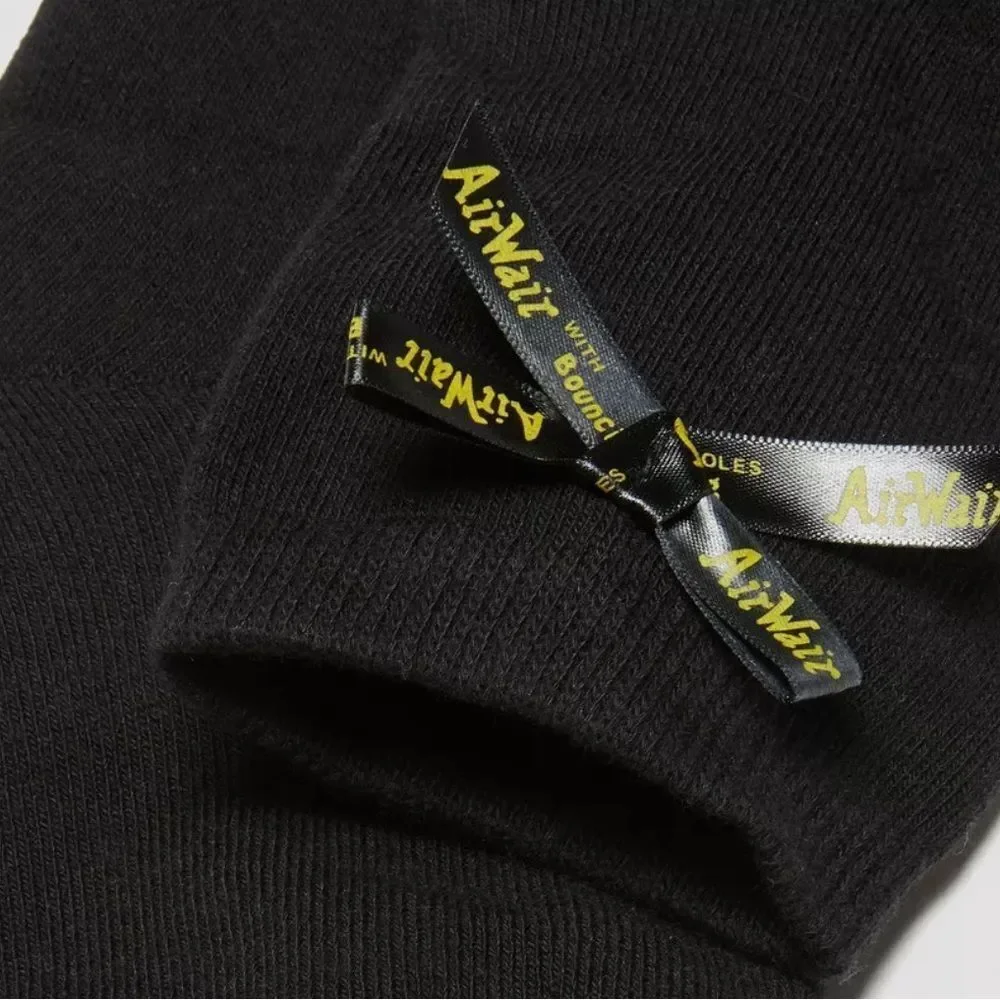 Dr.Martens Black Ankle Bow Organic Cotton Blend Socks